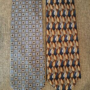 Valerio Garati And Christian Dumas Vintage Tie Set